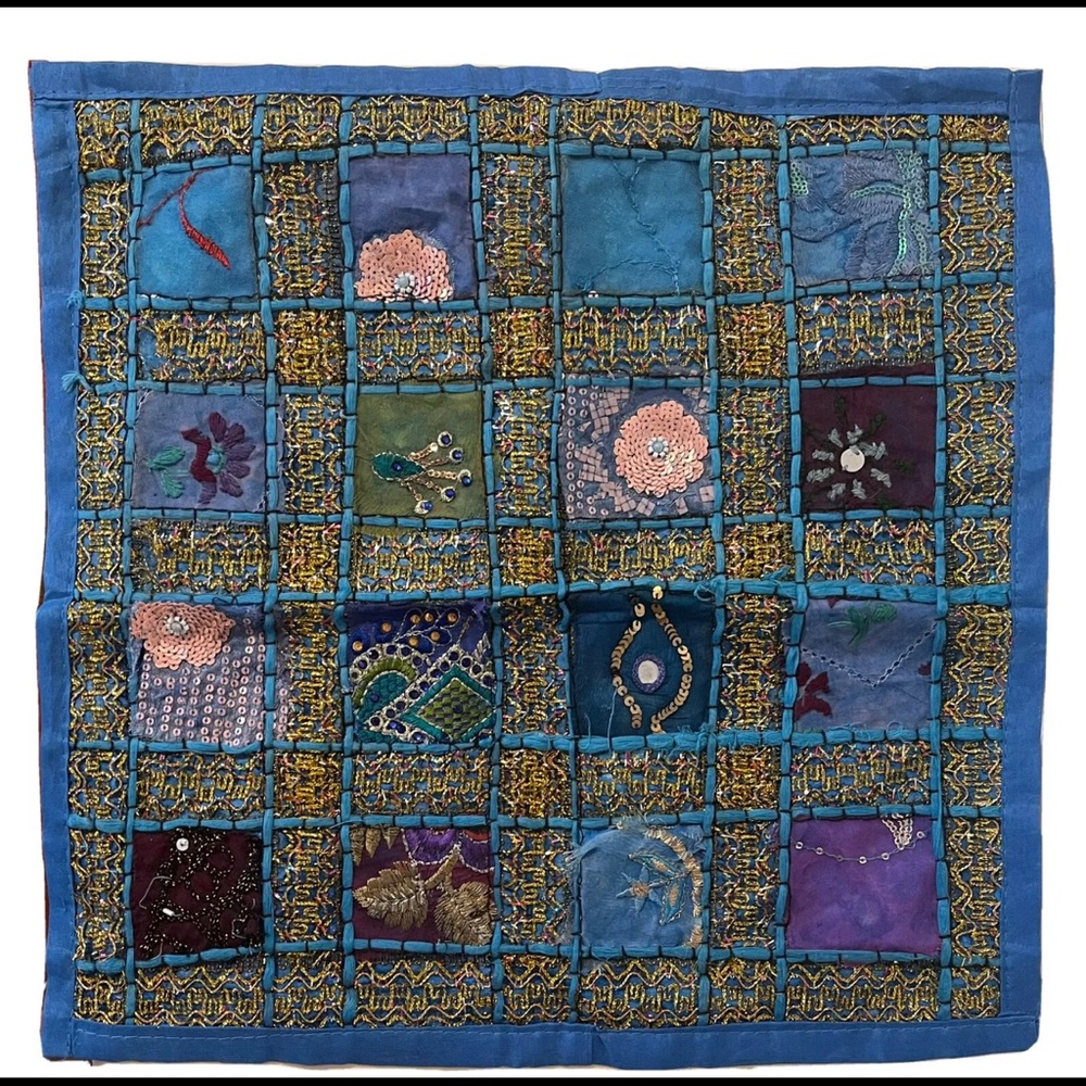 2 Recycled Sari Pillowcases